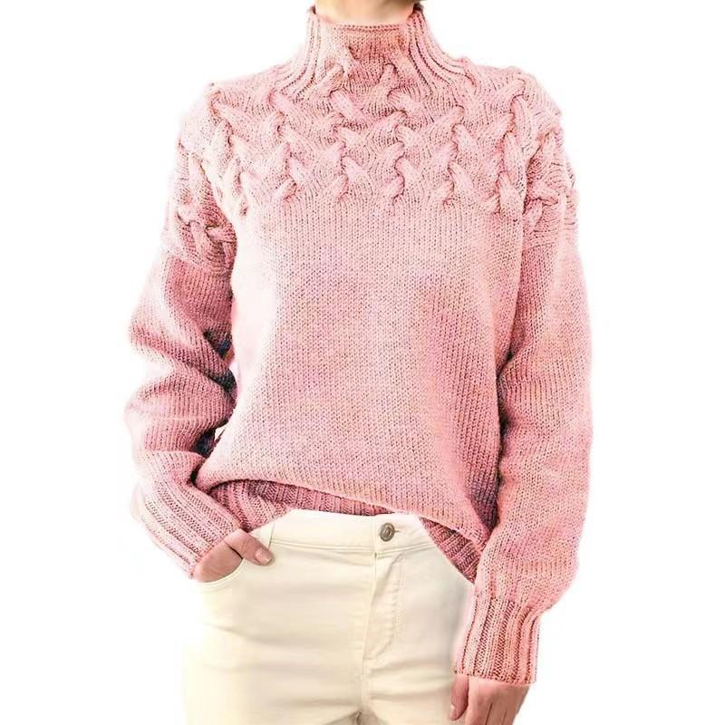 2026 Autumn Winter Women Turtleneck Sweaters Solid Color Knitted Tops Casual Pullovers Female Chic Jumpers Long Sleeve Knitwear