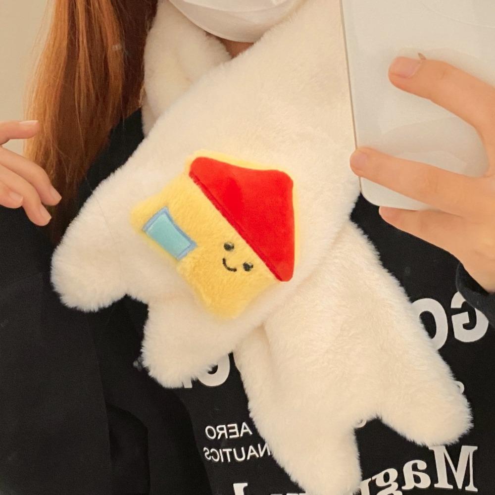 Thicken Neckerchief Wrap Cartoon Neck Warmer New Gloves  Winter