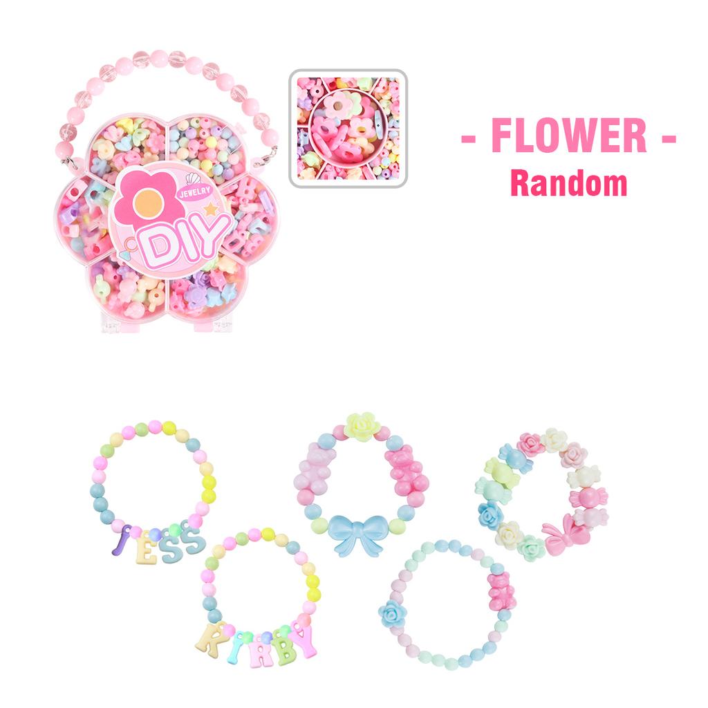 Non-Toxic Children'S Handmade Beaded Bracelet Making Kit Toy Play Home Diy Bracelet Necklace Jewelry Beads Set Handbag Toys For Children Gift