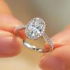 Fashion copper Color Rhinestone Crystal Rings For Women Full Crystal Zircon Statement Rings Wedding Engagement Jewelry Gifts