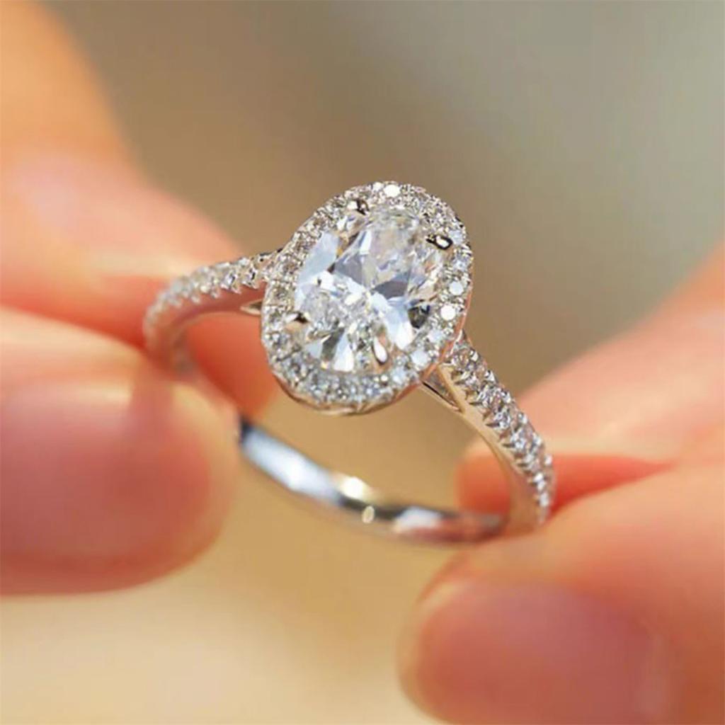 Fashion copper Color Rhinestone Crystal Rings For Women Full Crystal Zircon Statement Rings Wedding Engagement Jewelry Gifts