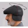 Middle Age Earflap Cap With Ear Flap Flat Caps Quality Men Berets  Men