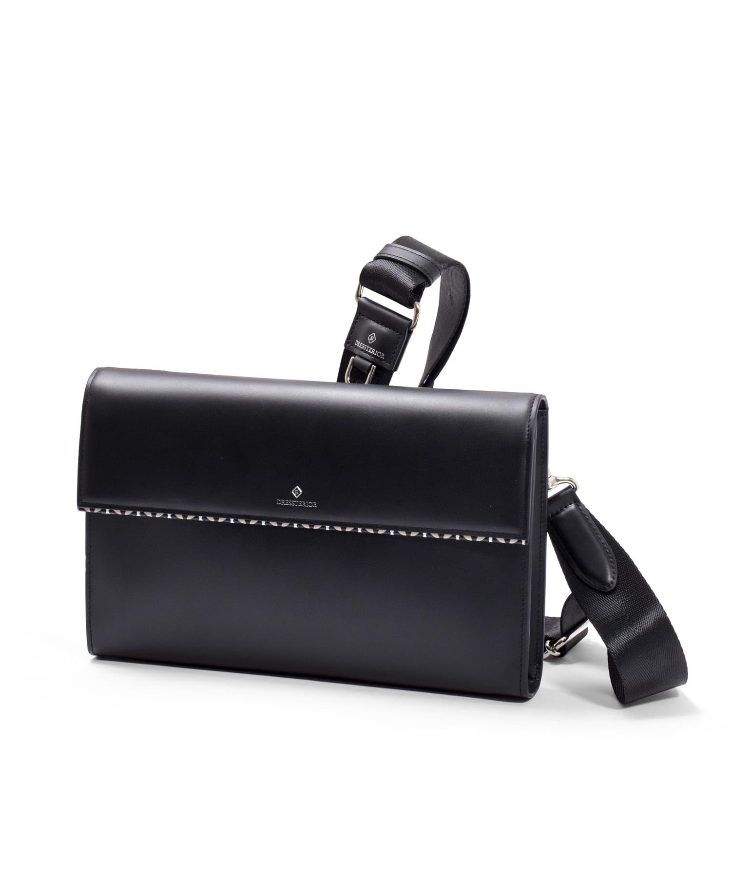 

Кожаная сумка-клатч Dressteria Cesky, 2-в-1, Коровья кожа, Нет. 866102, Черный