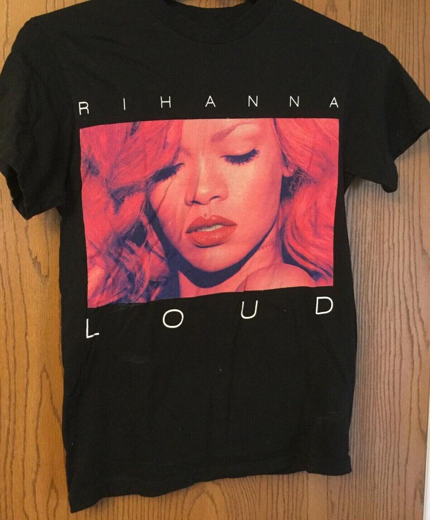 Rihanna Loud Tour Tournée Concerti Cotone Nero Unisex S M L 234Xl Maglietta