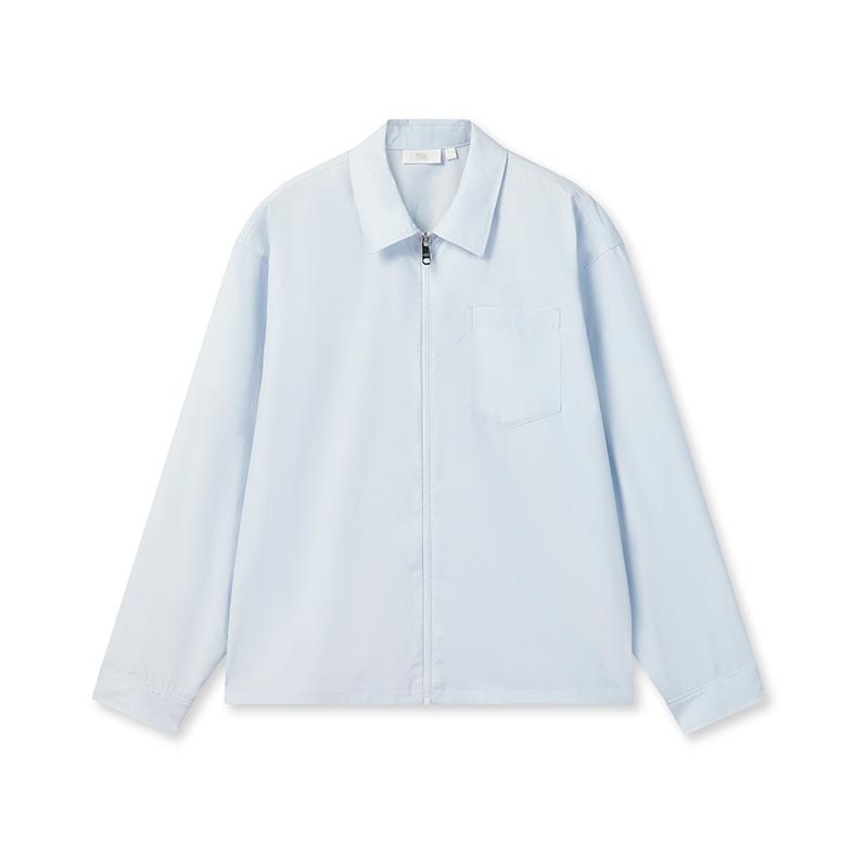

FILA Milano Series SNBN Simple Classic Fashion Casual Relaxed Loose Zipper Polo Long Sleeve Jacket Shirt Men jackets F11M625421F-BU L