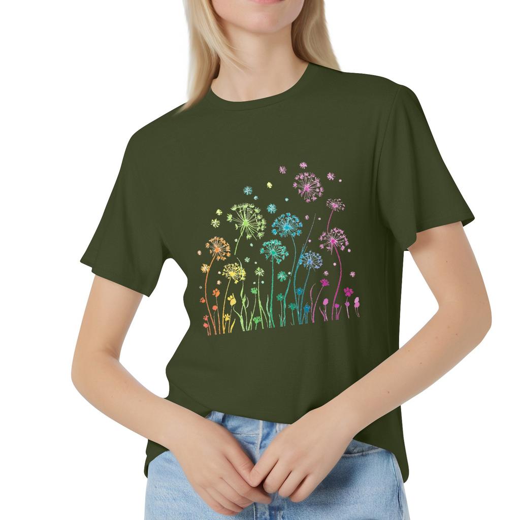 Dámská móda Ležérní Tištěné Krátký rukáv Kulatý výstřih Pulovry