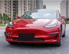 Kohlefaser-Optik Frontscheinwerfer-Augenbrauenabdeckung Zierleiste für Tesla Model 3 2017+