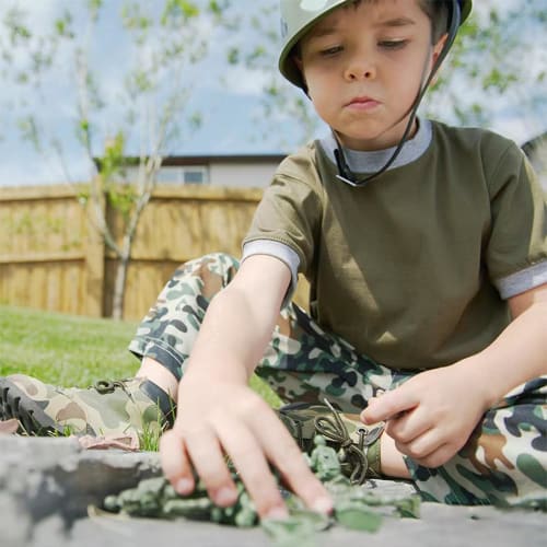 DFsucces 100-Piece Large 3.5cm Soldier Figures, Military Sand Scene Models, Gifts for Boys and Girls, Christmas and Birthdays