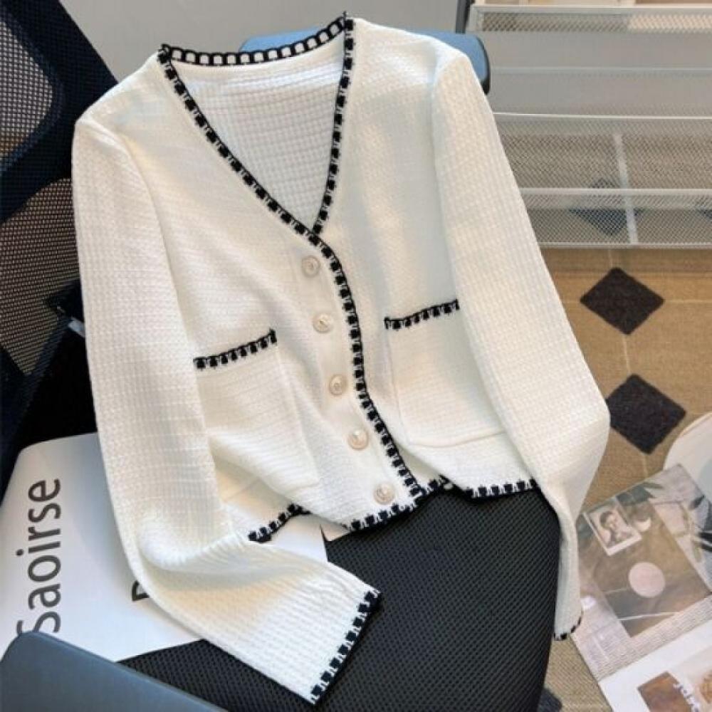 Rellawear V Neck Knit Cardigan 2color Rlw240826