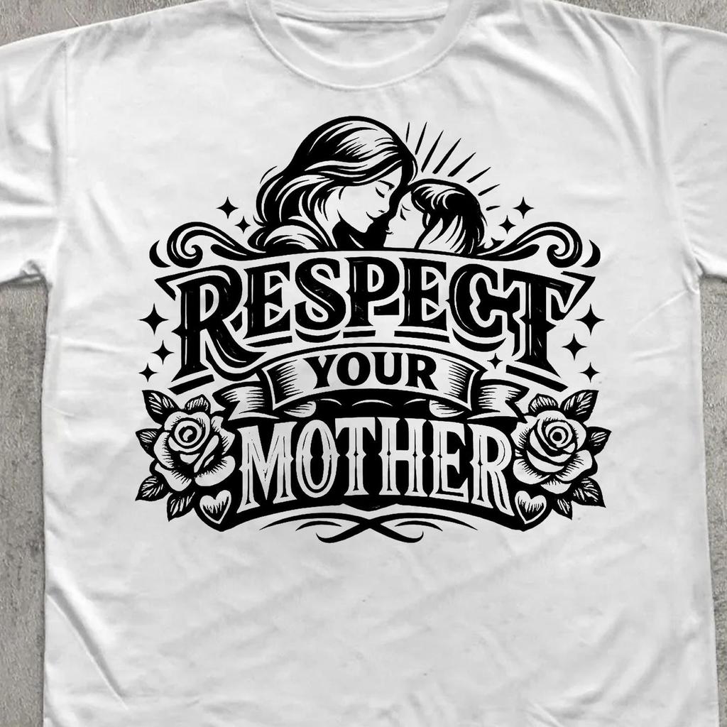 Respect Your Mother Shirt, Mother Gift Tee, Gothic Typography Tshirt, Retro Mother Shirt, Mom Tshirt, Gift for mother, Protect The Mother