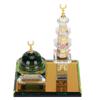 1 Set Muslim Kaaba Dome Mosque Islamic Desktop Ornament Table Car Decor Crafts Gifts