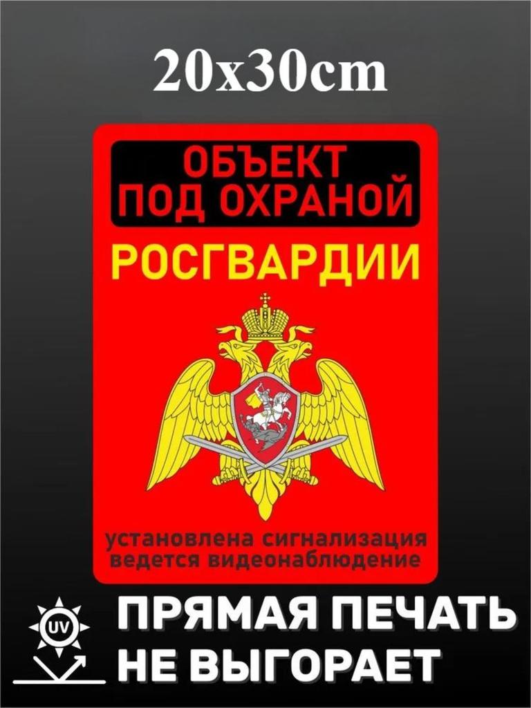 Property Under Protection Metal Sign 20x30cm, Security Warning Plaque