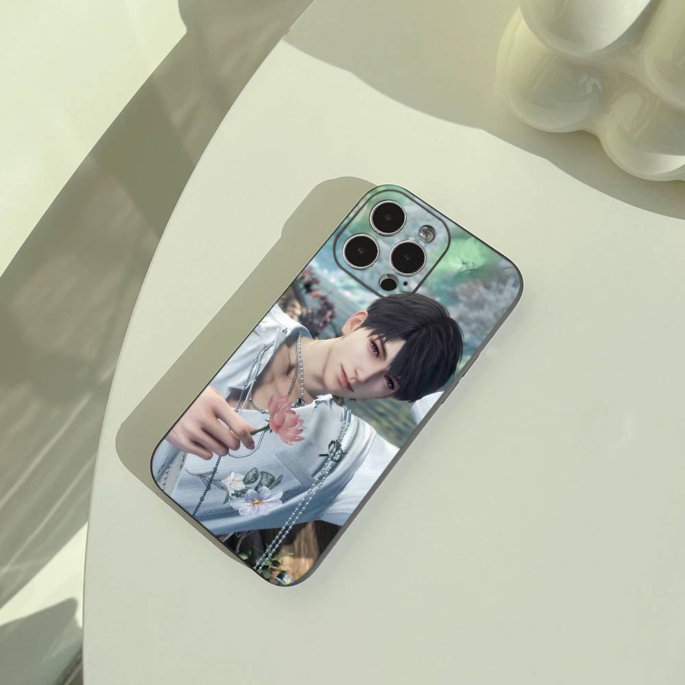 C-C-aleb-love-deep- s--space Phone Case For iPhone 17,16,15,14,13,12,11 Pro Max,16Plus,XS Soft Black Cover