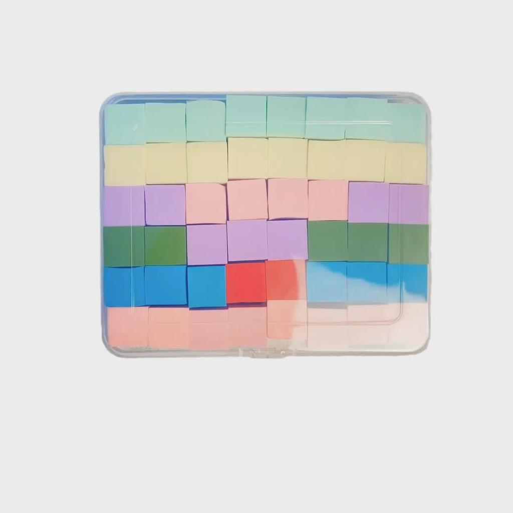 Nail Art Adhesive Sponge Brush with Gradient Smudge Cotton