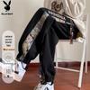 Men's Autumn/Winter Fleece-Lined Cuffed Jogger Sweatpants