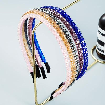 Damen-Haarband, süßes Temperament, Kristalldruck, Kopfschnalle, Strass, dünnes Kopfband, Kopfbedeckung