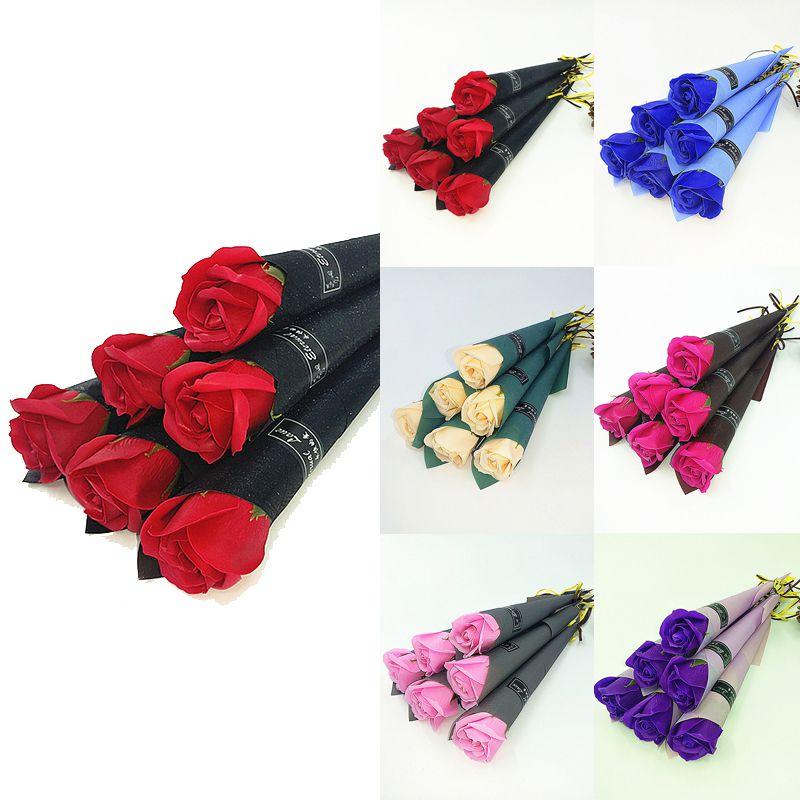 Artificial Soap Rose Flower Eternal Single Bouquet Home Party Wedding Gift Decor