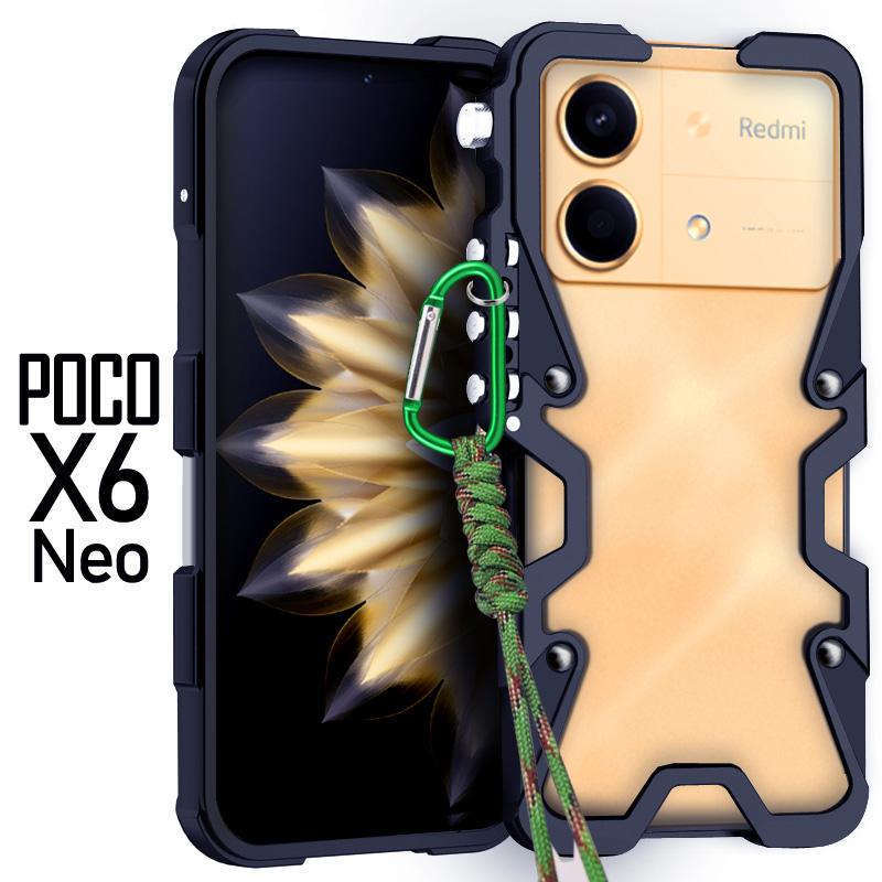 Luxury Sports Metal Aluminum Bumper Armor Case for Xiaomi Poco X7 X6 X5 F7 F6 F5 M6 Pro F7 Pro Ultra X6 Neo Shockproof Back Case