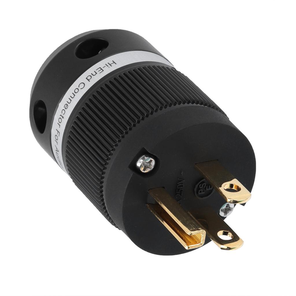 Monosaudio M100G Pure Copper GoldPlated Power Plug AC Power Connector Plug for Audio DIY Power Cord 15A 250V