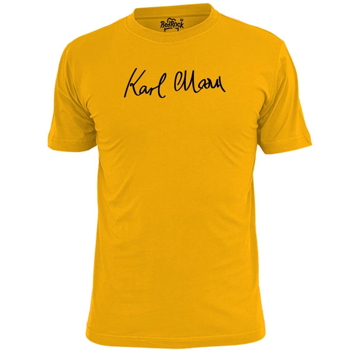 Mens Karl Marx Signature T shirt Communist Manifesto Philosopher M