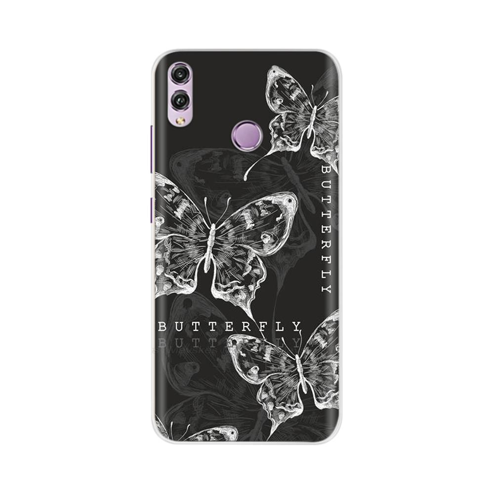 Für Honor 8X Hülle Mode Klare Bunte Weiche Handy-Rückabdeckung Für Huawei Honor 8X Silikon Funda Stoßfänger Schalen für Honor 8X