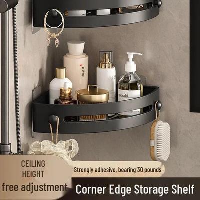 5 Yuan Off: No-Drill Wall-Mounted Bathroom Corner Shelf & Storage Rack