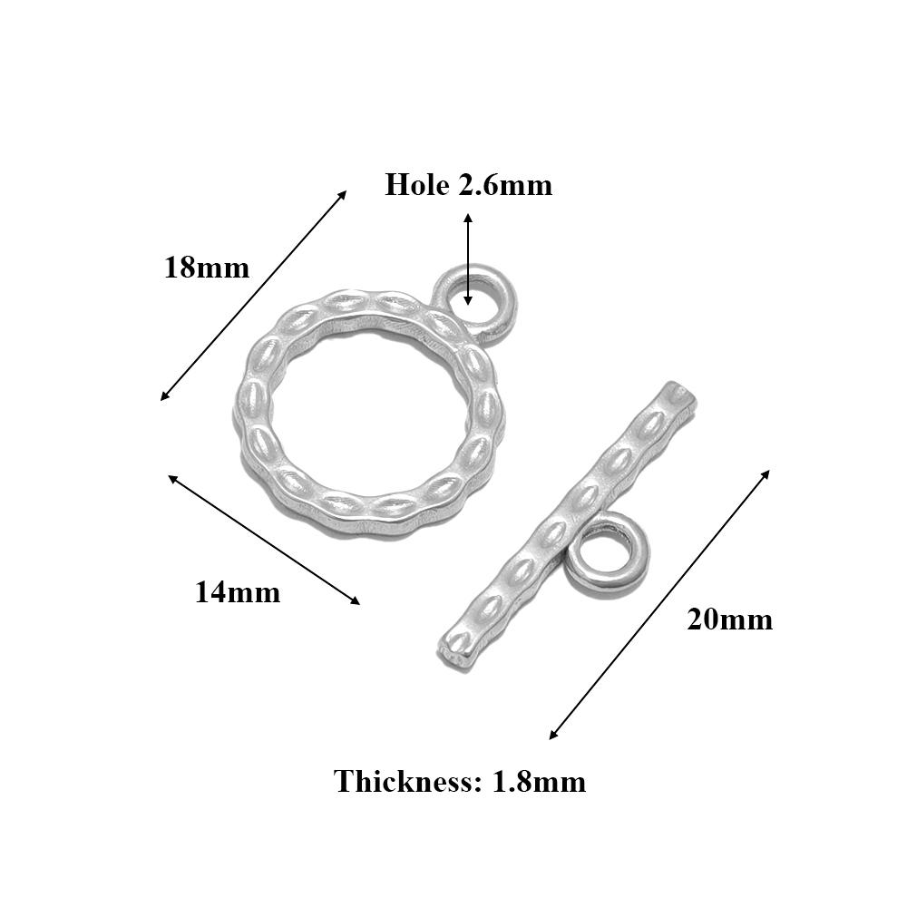 4 Sets Stainless Steel Gold Toggle OT Clasps for DIY Jewelry Making Necklaces Connectors Fasteners Bracelets Hooks Supplies