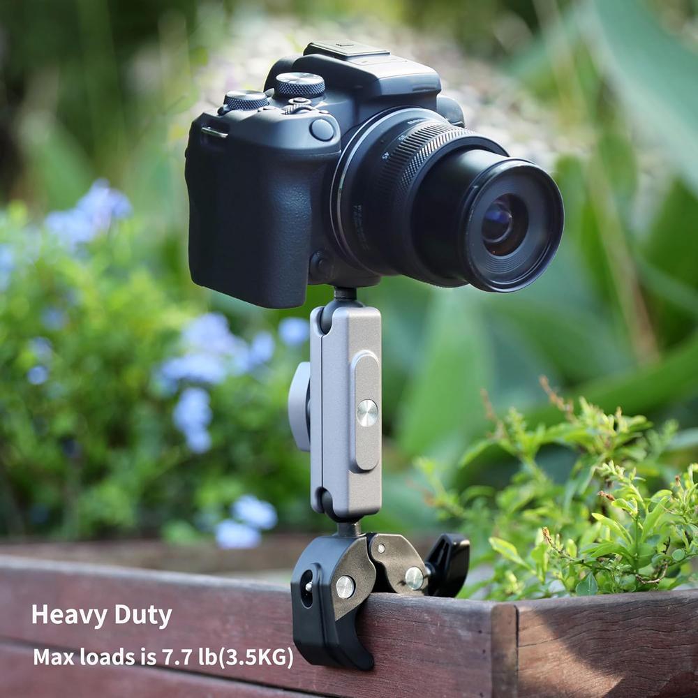 Aluminum Alloy Super Clamp Mount Rotatable Handlebar Holder for GoPro Hero 13 12 11 10 9 Insta360 SJCAM AKASO OSMO Action Camera