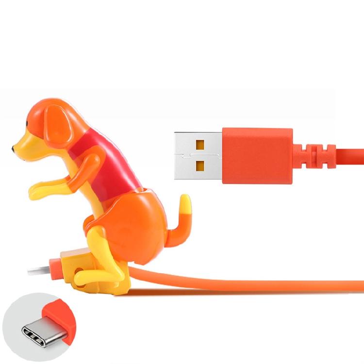 1.2M Funny Stray Dog Smartphone Charging Cable Type-C Cable Cellphone Charger
