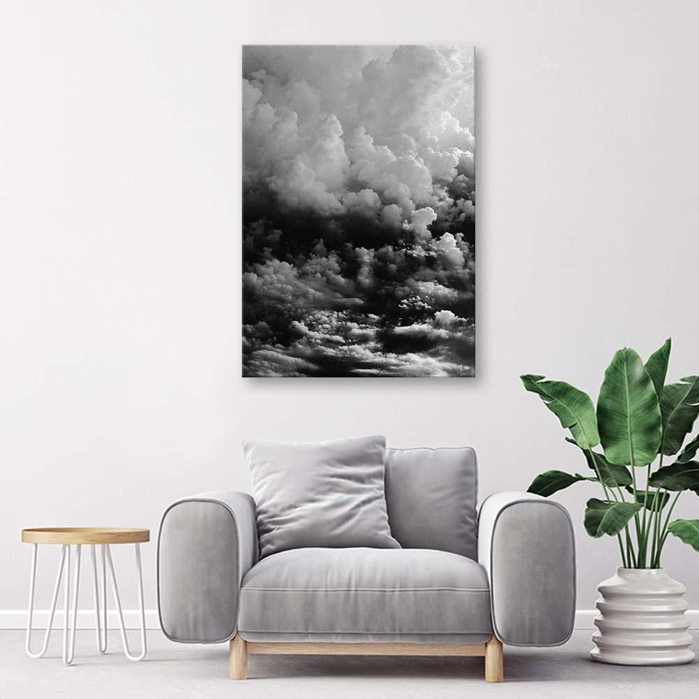 Canvas Print, Black Clouds