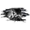 2pcs Pvc 3d Halloween Wall Stickers Scary Hand Decals Wall Posters Mural For Living Room Decor