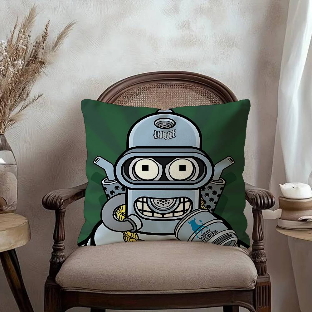 F-Futurama Pillowcase toon Gift Cushion Cover Bedroom Home Sofa Chair Seat Decor pillow case
