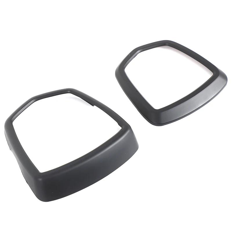 For Abarth 595 695 2017 + ABS Carbon fiber pattern Car front and rear  decorative circle Exterior decoration Accessories