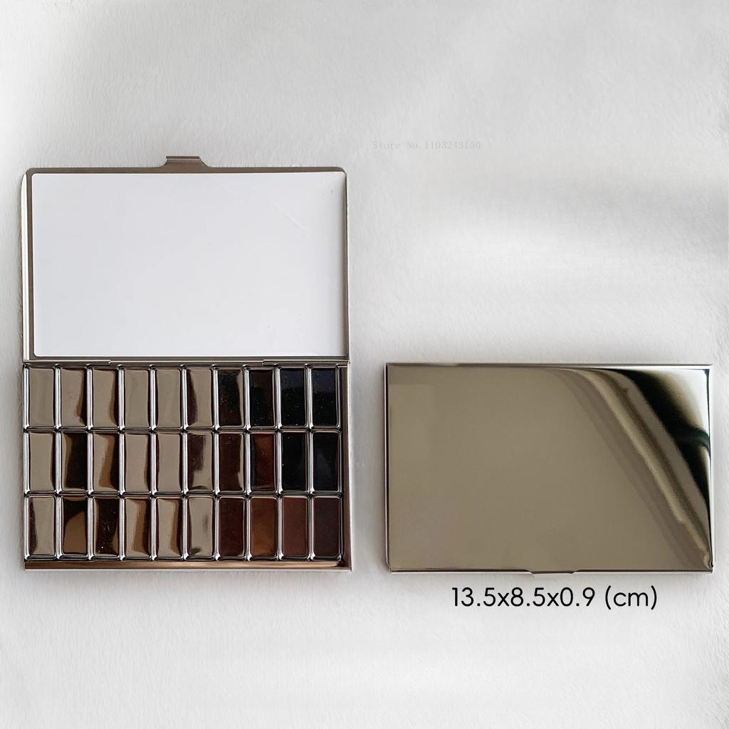 Ultra-thin Travel Edition Watercolor Box Magnetic Attachment Type Pigments Packaging Box Outdoor Watercolor Palette Art Tools