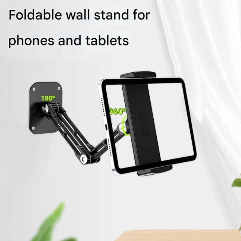Supporti a Braccio Universali da Parete Per Tablet e Telefoni da 4 a 12,9 Pollici Con Rotazioni a 360 Gradi e Angoli di Visione Regolabili
