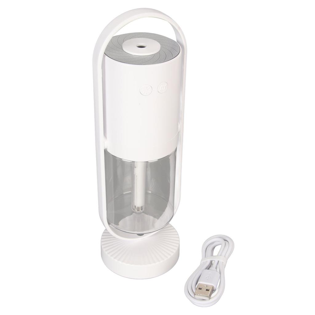 Humidifier Cold Fog RGB Fine Spray Ultra Quiet Portable Air Humidifier with LED Light for Baby Car Travel 200ml White