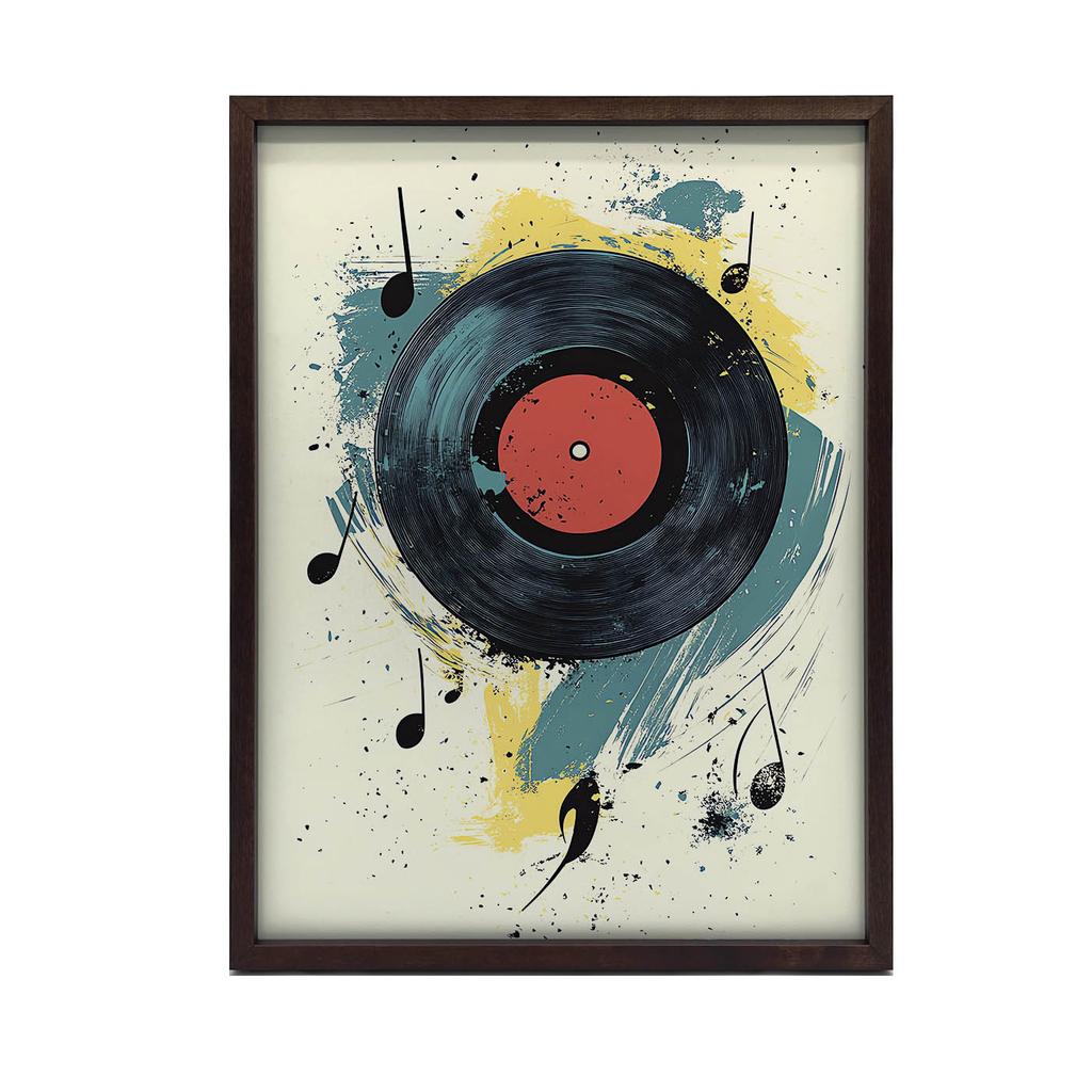 Poster Melodie des Chaos Poster Melodie des Chaos, 40X50 Cm, Aluminiumrahmen Schwarz, Mattes Papier 230 Gsm