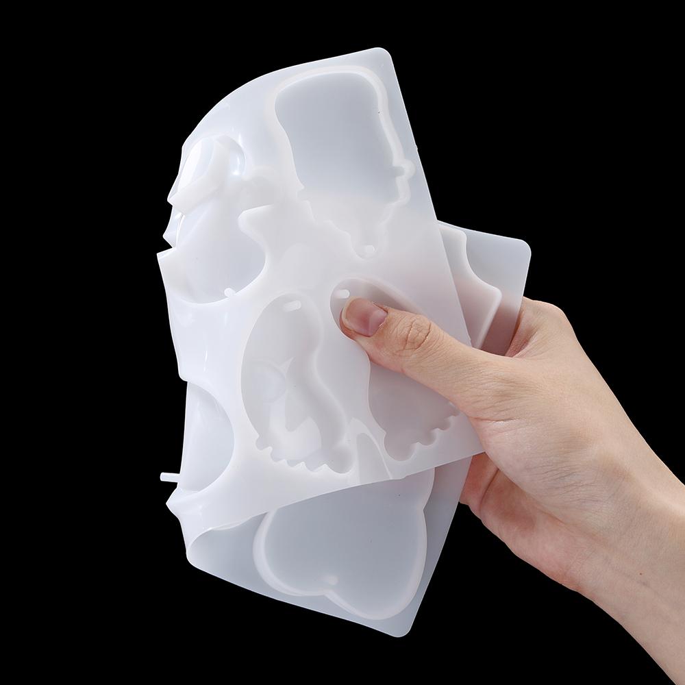 Baby Foot Heart Bear Key Earring Silicone Mold for DIY Epoxy Resin Craft Necklace Pendant Ornament Jewelry Making Findings