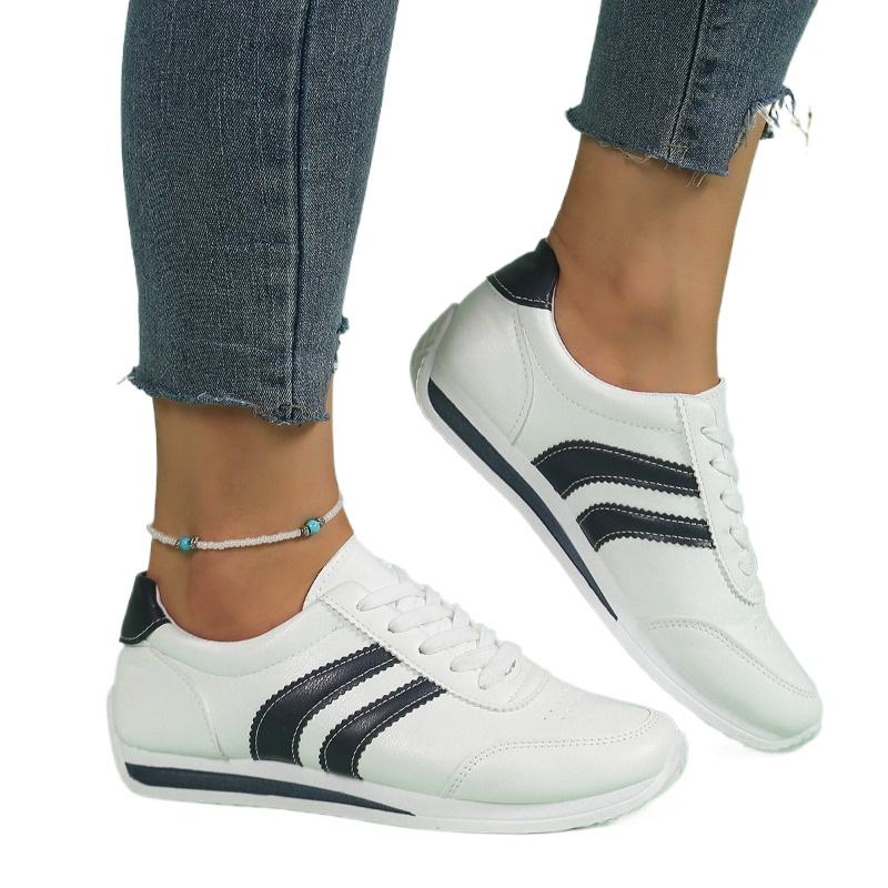 Fashion Ladies Shoes 2025 Hot Sale Lace-up Women's Vulcanize Shoes Fashion Color Matching Plus Size Best Seller Outdoor Casual Shoes