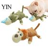 Brinquedos de Conforto para Animais de Estimação Alívio de Estresse Brinquedo de Cachorro de Pelúcia Barulhento com Som, Brinquedo de Mastigar Formato Simulado de Rinoceronte/Macaco, Bonecos Interativos Malha Durável Costurada