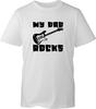 Mon Papa est Génial T-shirt Fête des Pères Grand-père Musicien Amoureux de la Musique Cadeau Guitare Haut