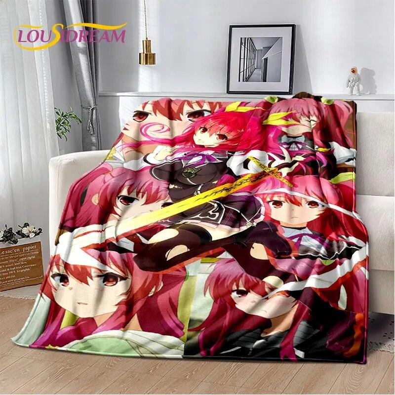 Anime High School D×D Sexy Girl Soft Plush Blanket,Flannel Blanket Throw Blanket for Living Room Bedroom Bed Sofa Picnic Cover