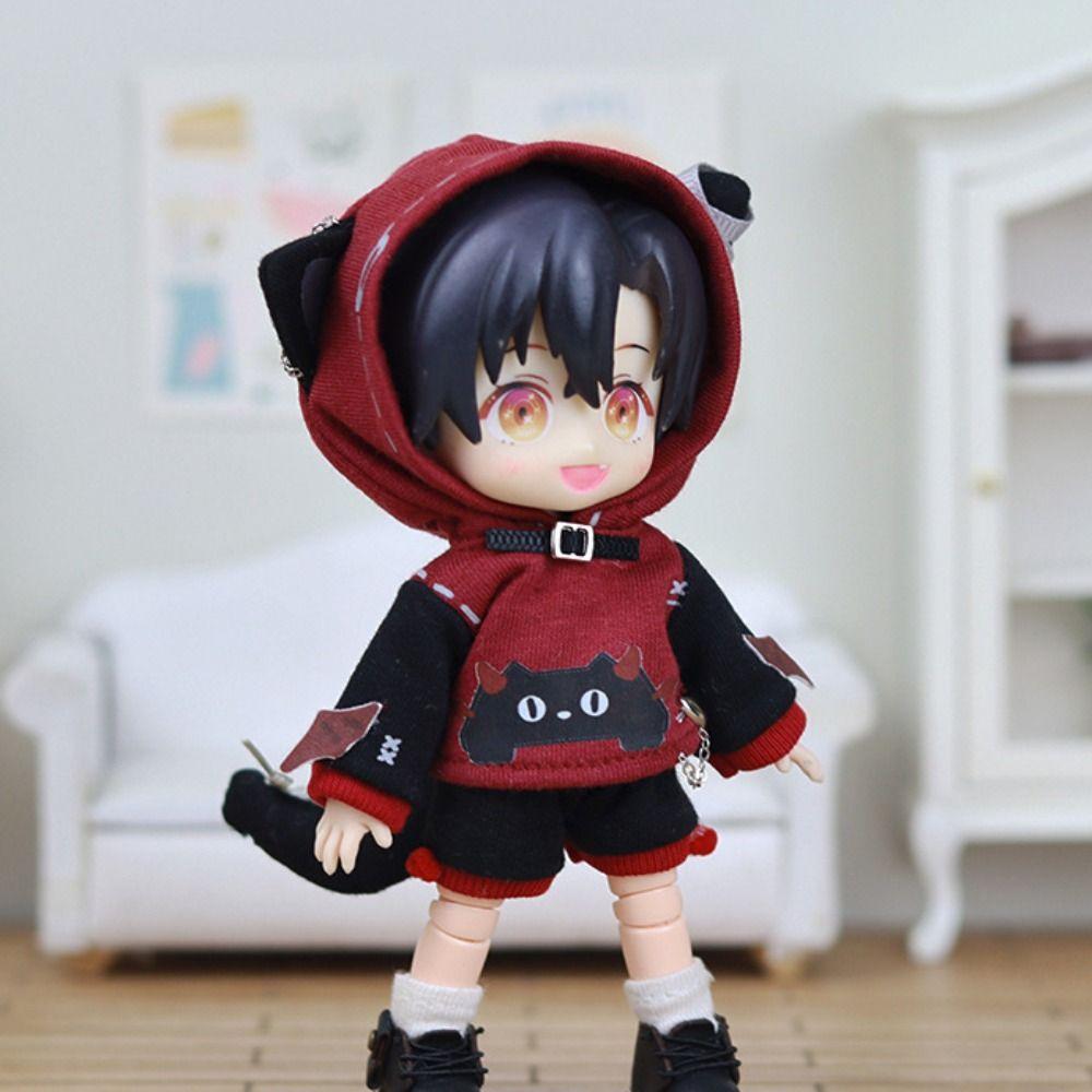 

2 цвета мультяшное пальто ручной работы, наряды для кукол, новые куклы GSC, топы, 1/11 куклы OB11/1/12 куклы BJD