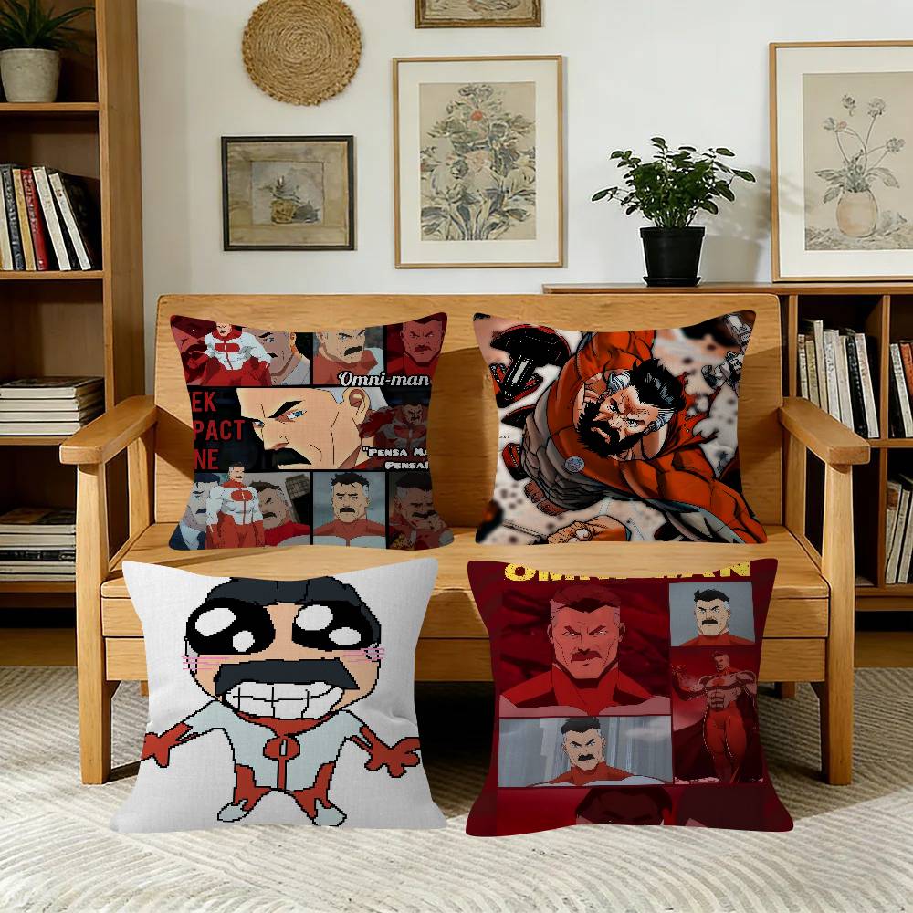 Anime IInvincible OOmni Man Cushion Pillow Cushion Cover Pillowcase Living Room Sofa Home Decor Customized