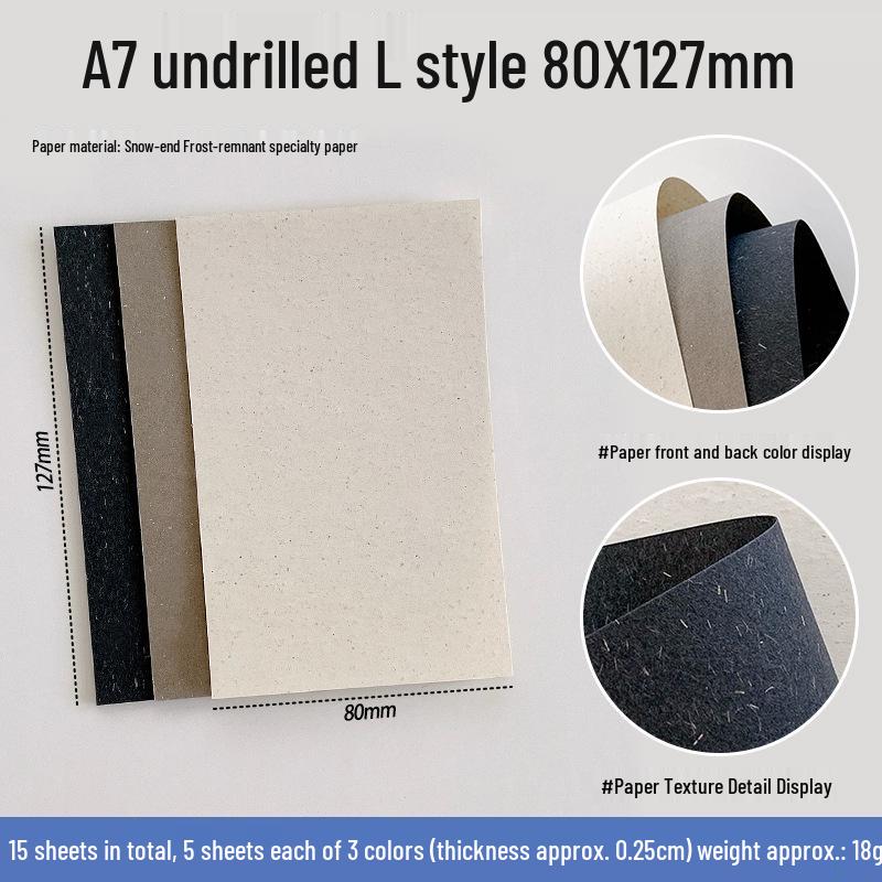 Snow Gone Frost Journal Refill: Specialty Paper for A6/A7/M5 Notebooks