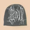 Autumn And Winter Hip Hop Street Mesh Idol Jacquard Knitted Hat Men And Women Warm Personality Cold Hat Pullover Hat