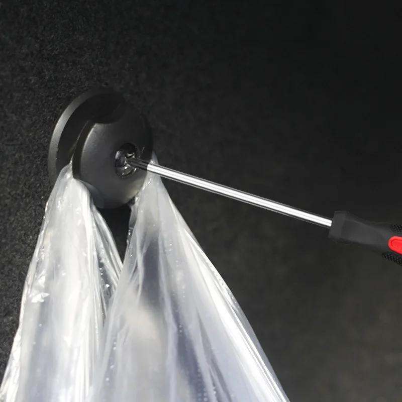 Car Trunk Hooks Organizer Back Rear Cargo Mounting Luggage Net Fixing Fastener Hooker Car Modified with Screw Adhesive Tape Kit