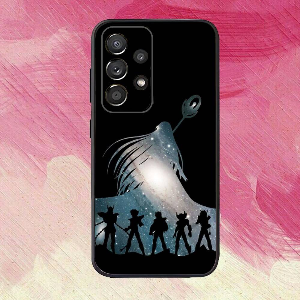 S-Saint Seiya12 Knights Zodiac Phone Case For Samsung S25,S24,S21,S22,S23,S30,Ultra,S20,Plus,Fe,Lite,Note,10,9,5G Black Cover