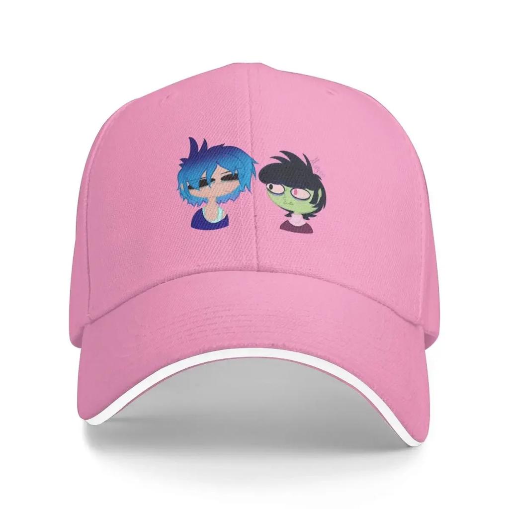 2D und Murdoc Kritzel Baseballkappe Sonnenschutzmütze Anime Damen Strand Outlet 2025 Herren