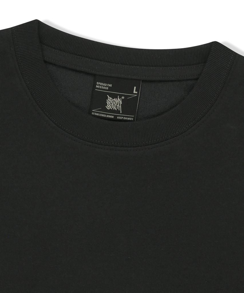 BROWNBREATH Bb Surfing Mess Tag Tee - Black